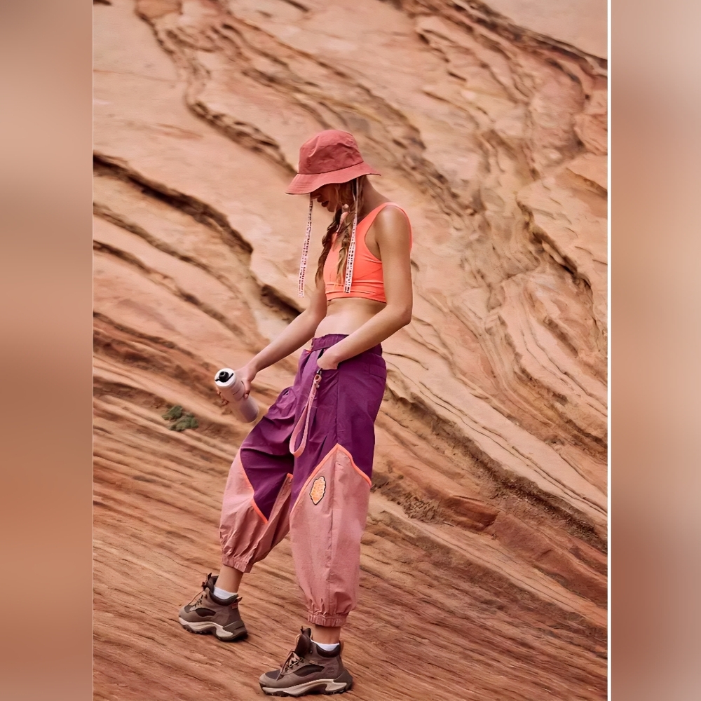 FP Movement by Free People Free Throw Purple/Pink Track Pants, NWT - Picture 6 of 12